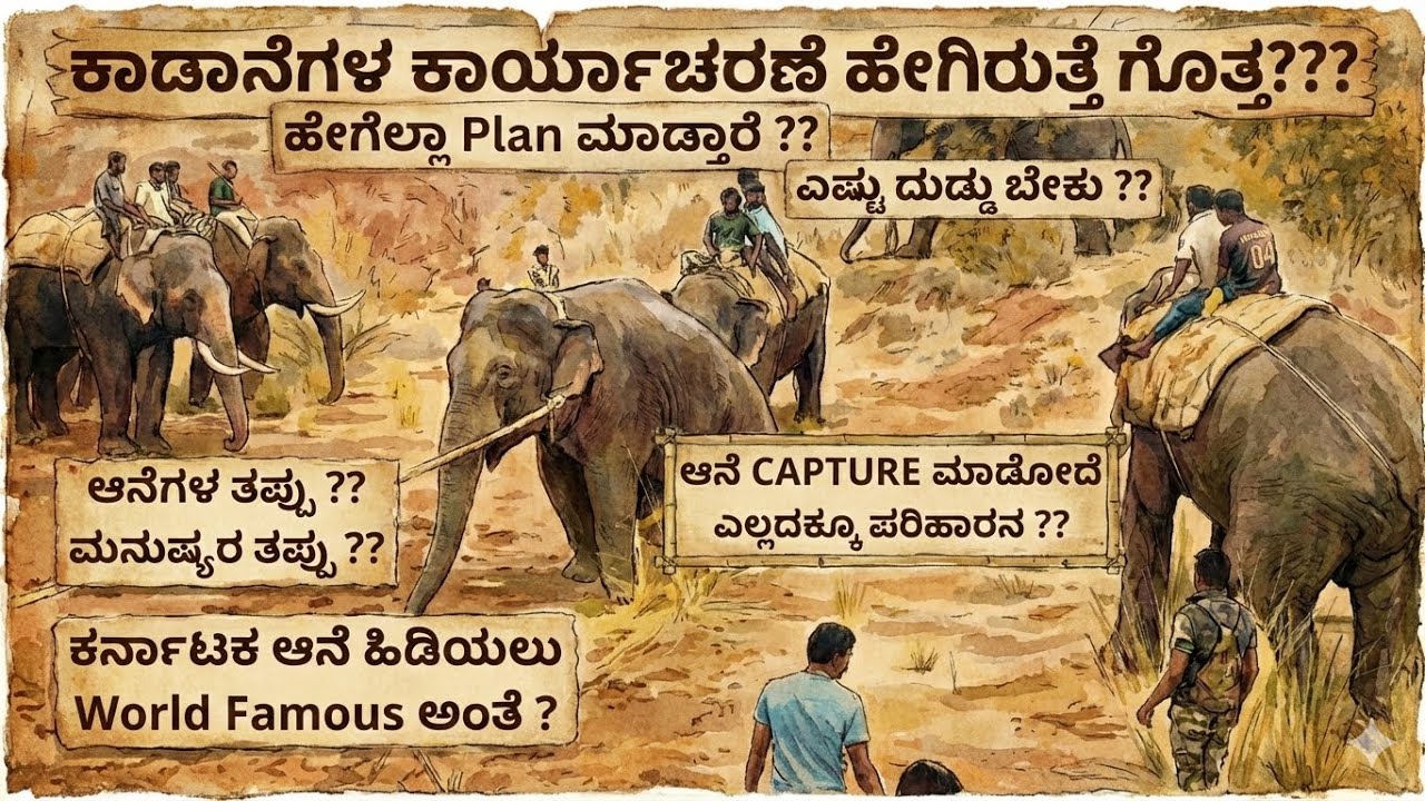 ಕಾಡಾನೆ ಕಾರ್ಯಾಚರಣೆ - BTS - ಮಾನವ ಆನೆಗಳ ಸಂಘರ್ಷಕ್ಕೆ ಕೊನೆ ಯಾವಾಗ ??