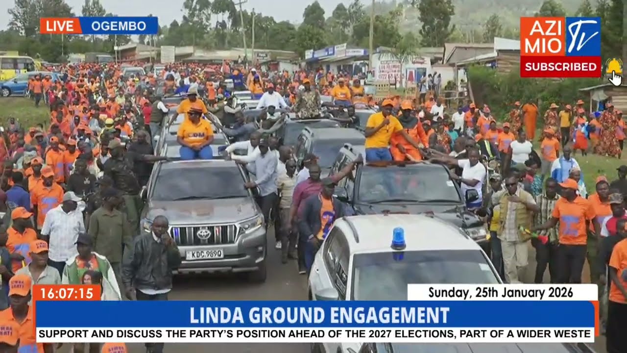 WATCH: ODM Leaders Enjoy HUGE Welcome During Ogembo Public Meet