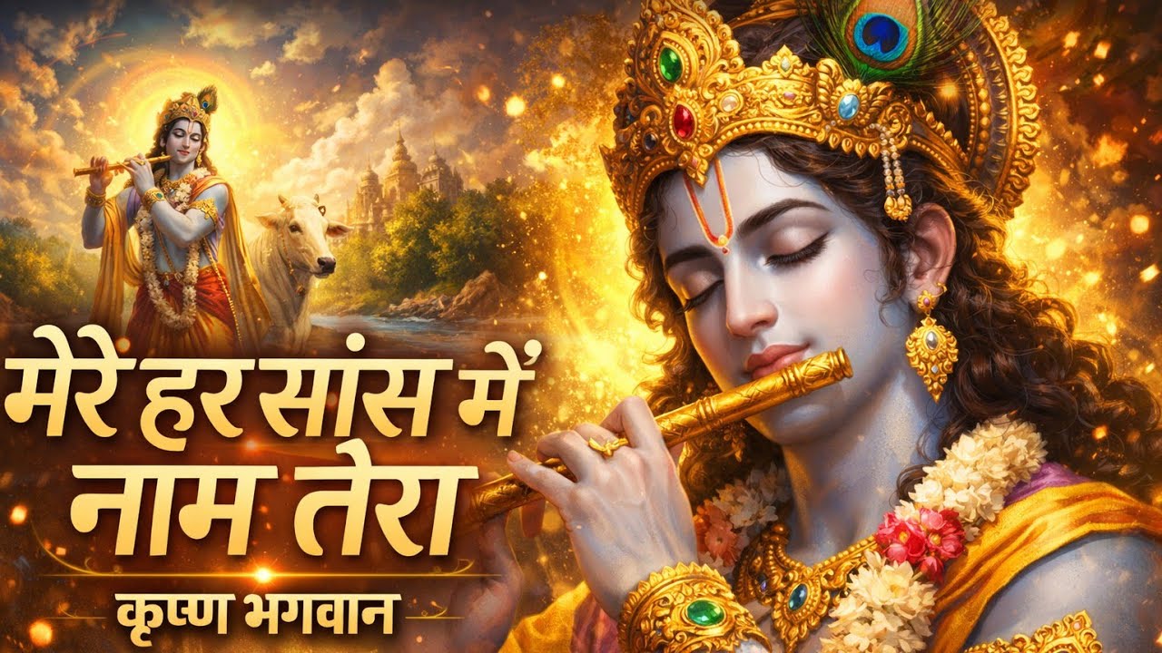  Meri Har Sans Me Naam Tera || Krishna bhajan #krishna #bhakti #songs #music #KrishnaBhajan