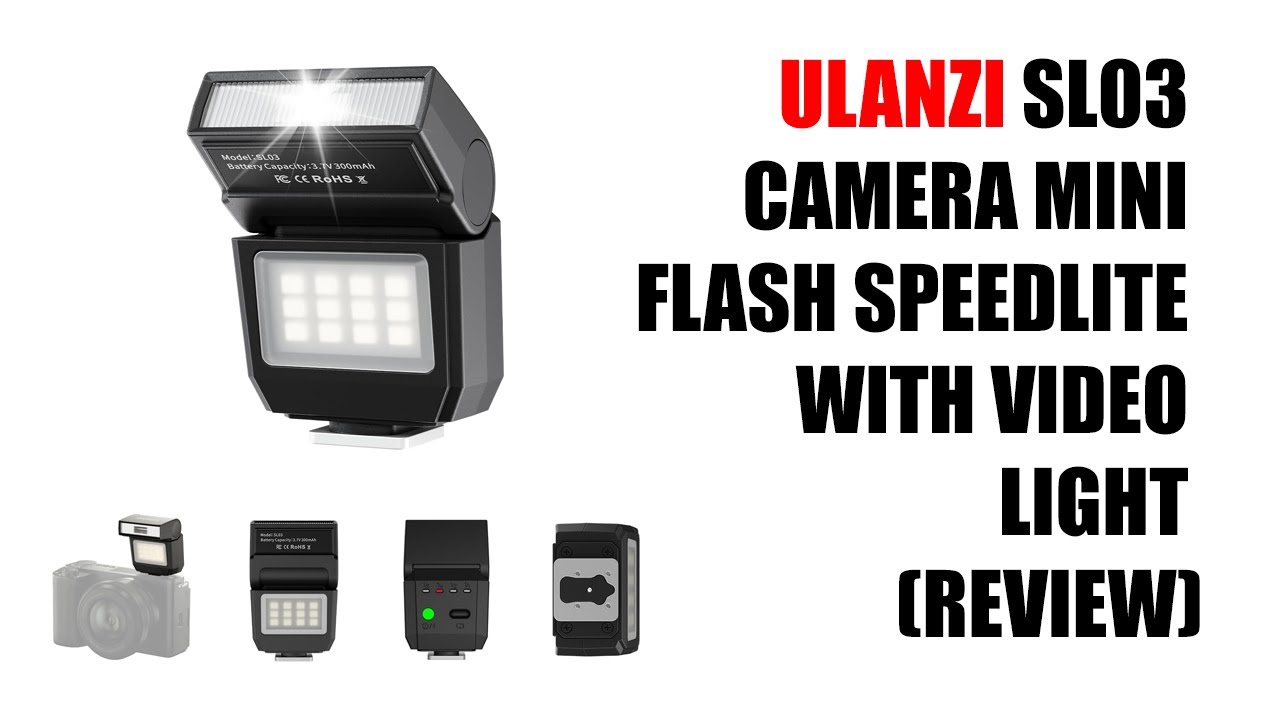 Миниатюрная фотовспышка ULANZI SL03 Speedlite с видеоподсветкой (обзор)