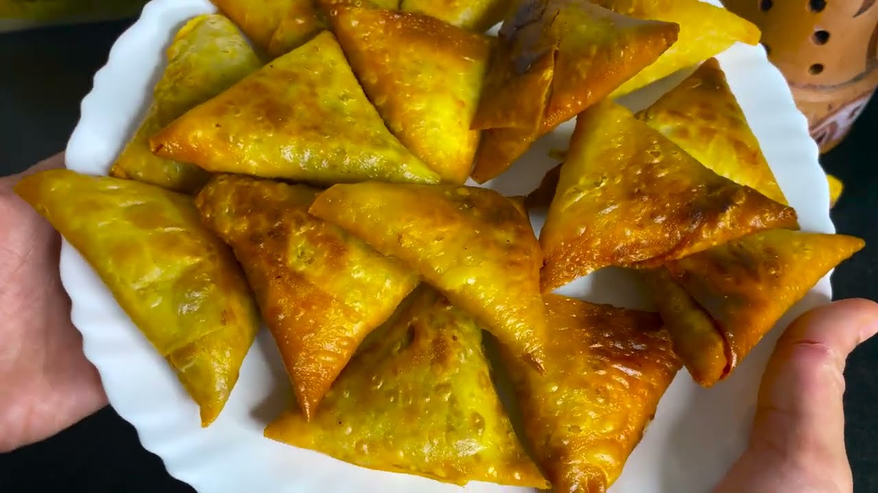 سمبوسك الدجاج الهندية: سهلة ولذيذة ومقرمشة 😋 هتاكلوا صوابعكم وراها (سمبوسة/سموسة)