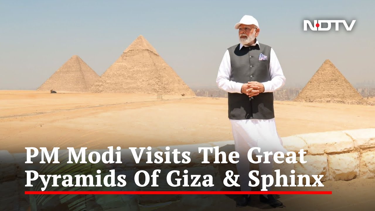 PM Modi In Egypt Updates | PM Modi Visits Pyramids Of Giza In Cairo