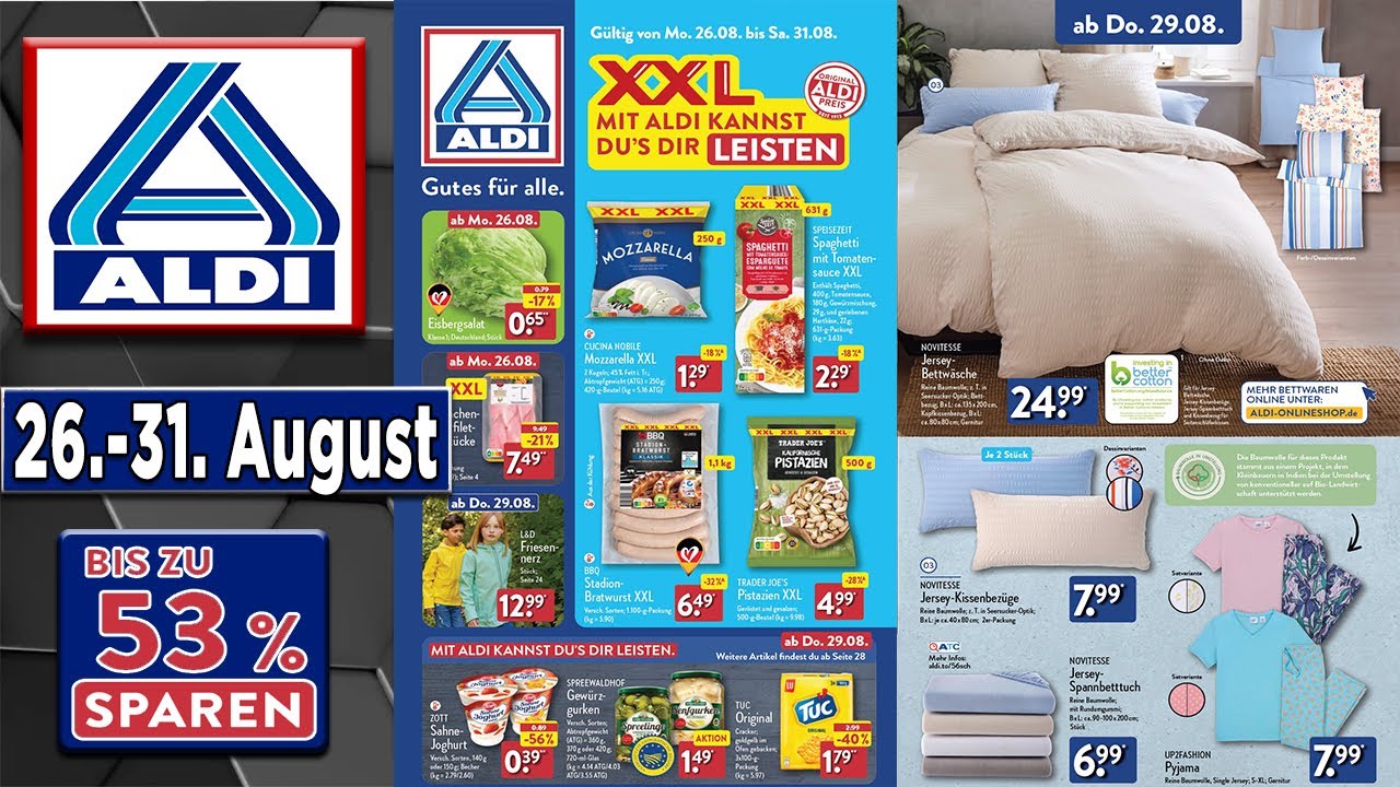 Aldi Nord Werbung Angebote im Prospekt ab , 26.08.2024 🇩🇪