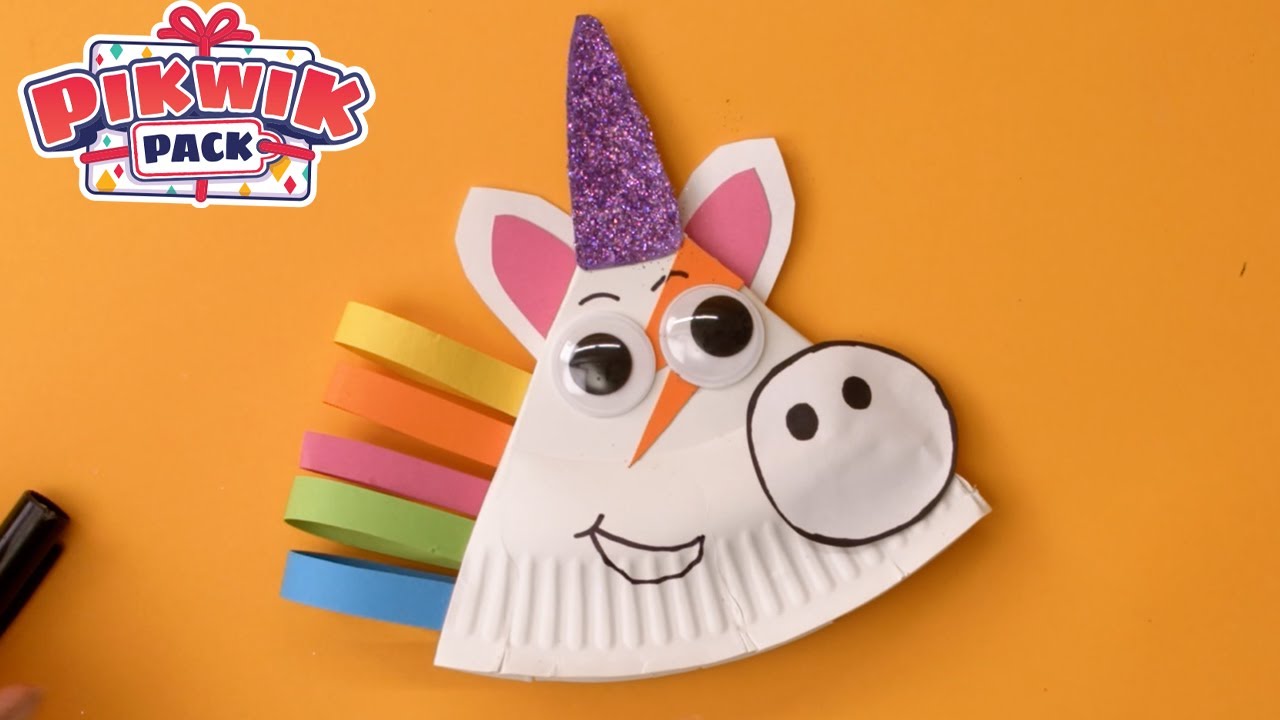 Learn to Make Paper Craft Calvin the Rockin' Unicorn 🎁✨ Pikwik Pack Crafts and DIY