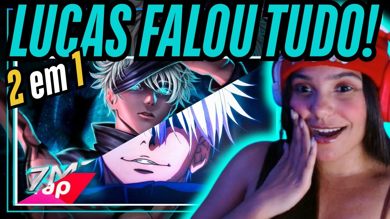 2 EM 1 - 7MZ | SATORU GOJO ft. Henrique Mendonça + Rap do Satoru Gojo | RAPHUMI REACT | REAGINDO