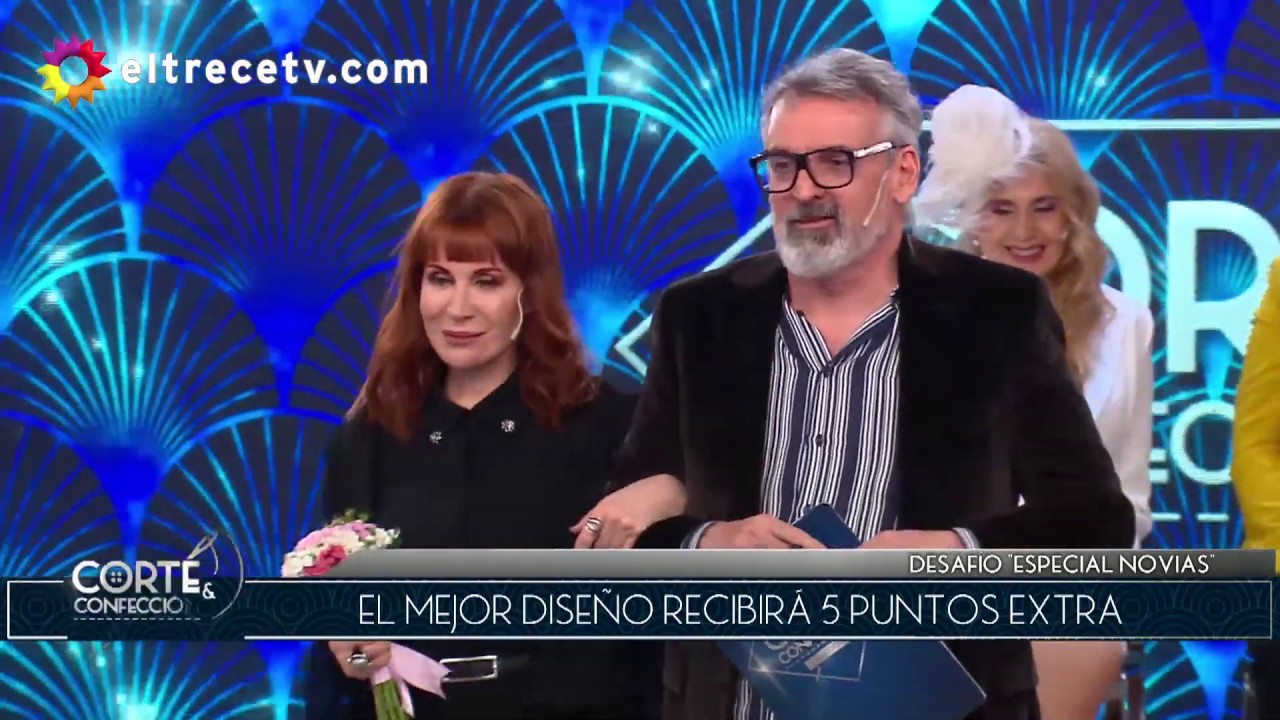 Matías confeccionó un vestido de novia en negro y Matilda Blanco se lo terminó probando