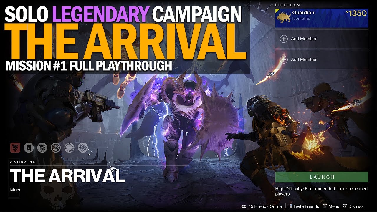Solo Legendary Campaign - Mission #1 