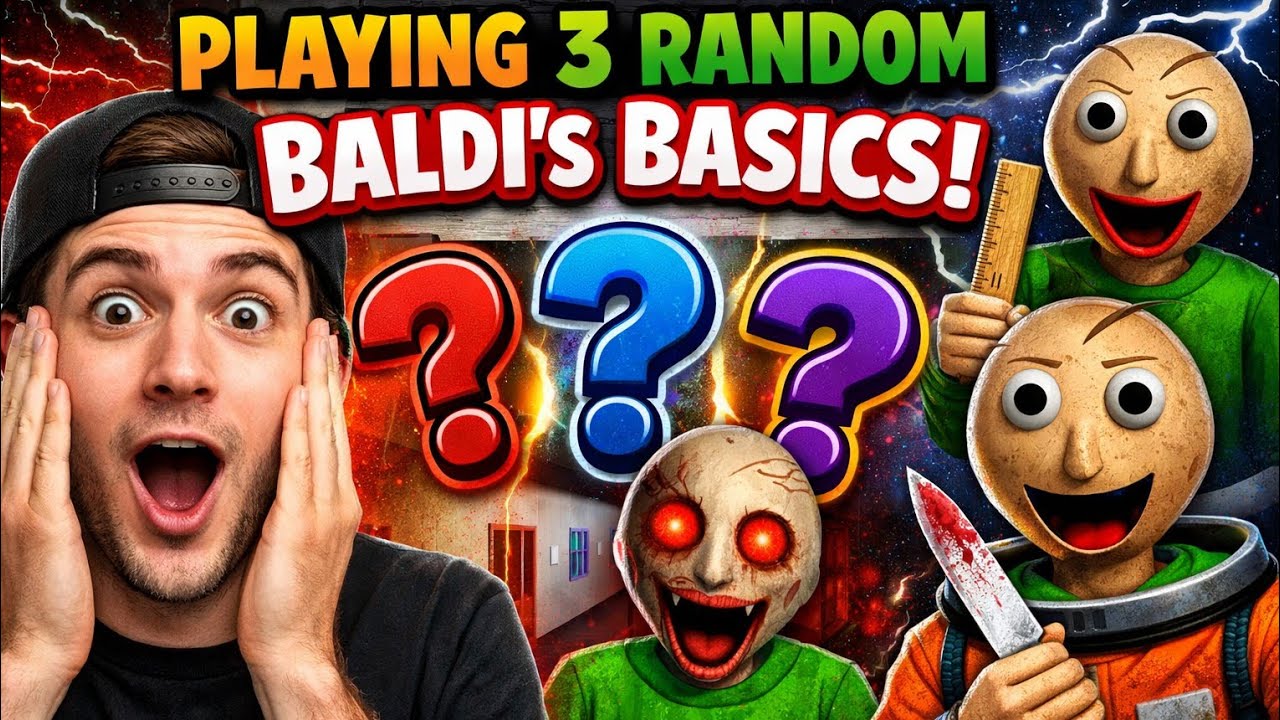 I Played 3 Fan-Made Baldi’s Horror Mods and to see which one is the best 👌