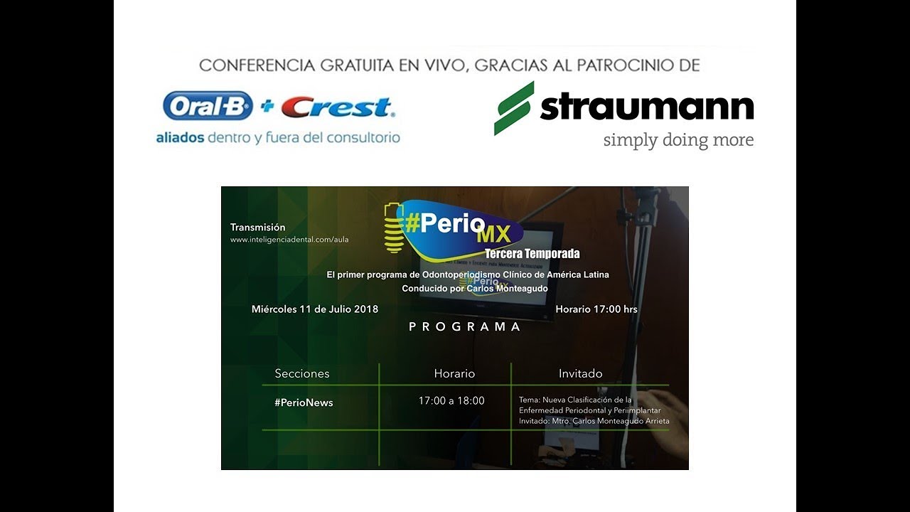 718 PerioMX 36: Nueva clasificación de la Enfermedad Periodontal y Periimplantar