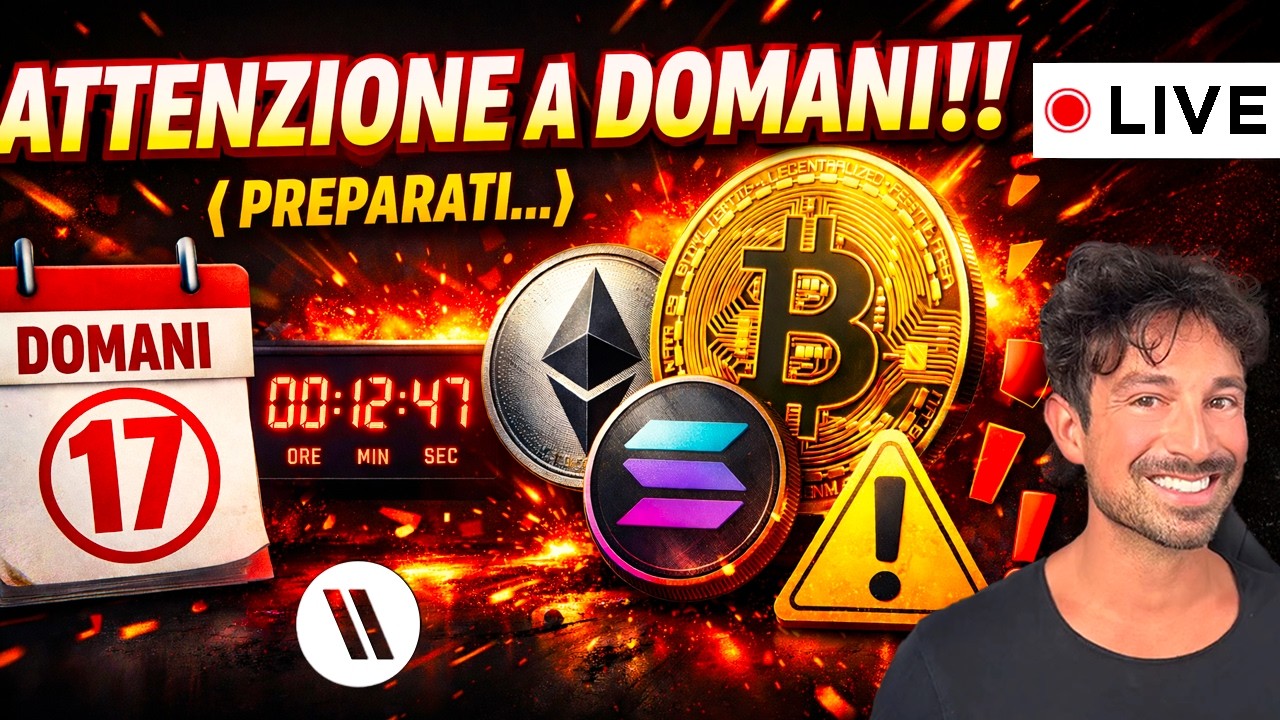 BITCOIN, CRYPTO: ATTENZIONE A DOMANI!! (PREPARATI...)