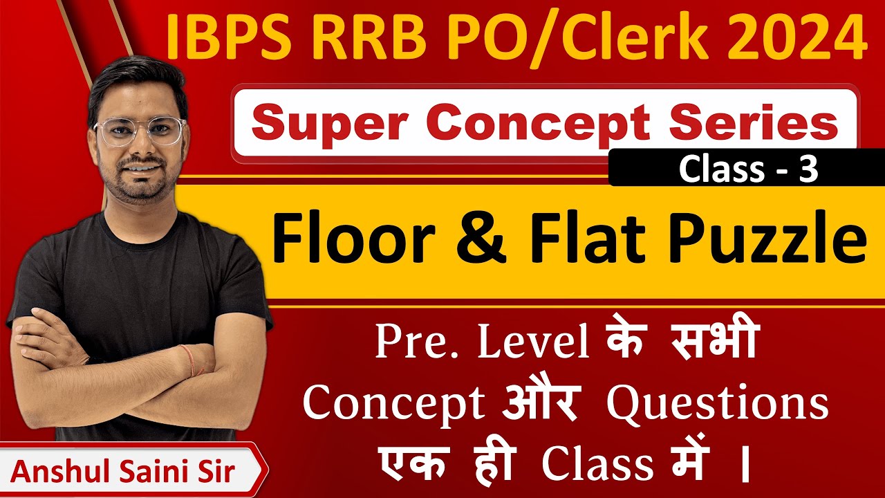 Floor and Flat Based Puzzle Reasoning Tricks In Hindi Superconcept Series By Anshul Sir Class 3