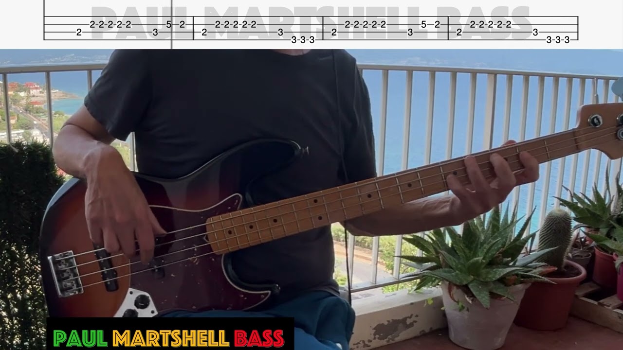 The Heathen (Live Babylon By Bus) -  Bob Marley -  Bass Cover and TAB 4K