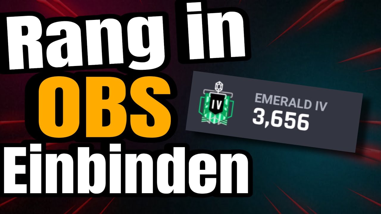 Rang in OBS einbinden Tutorial [Deutsch] [Tracker Network]