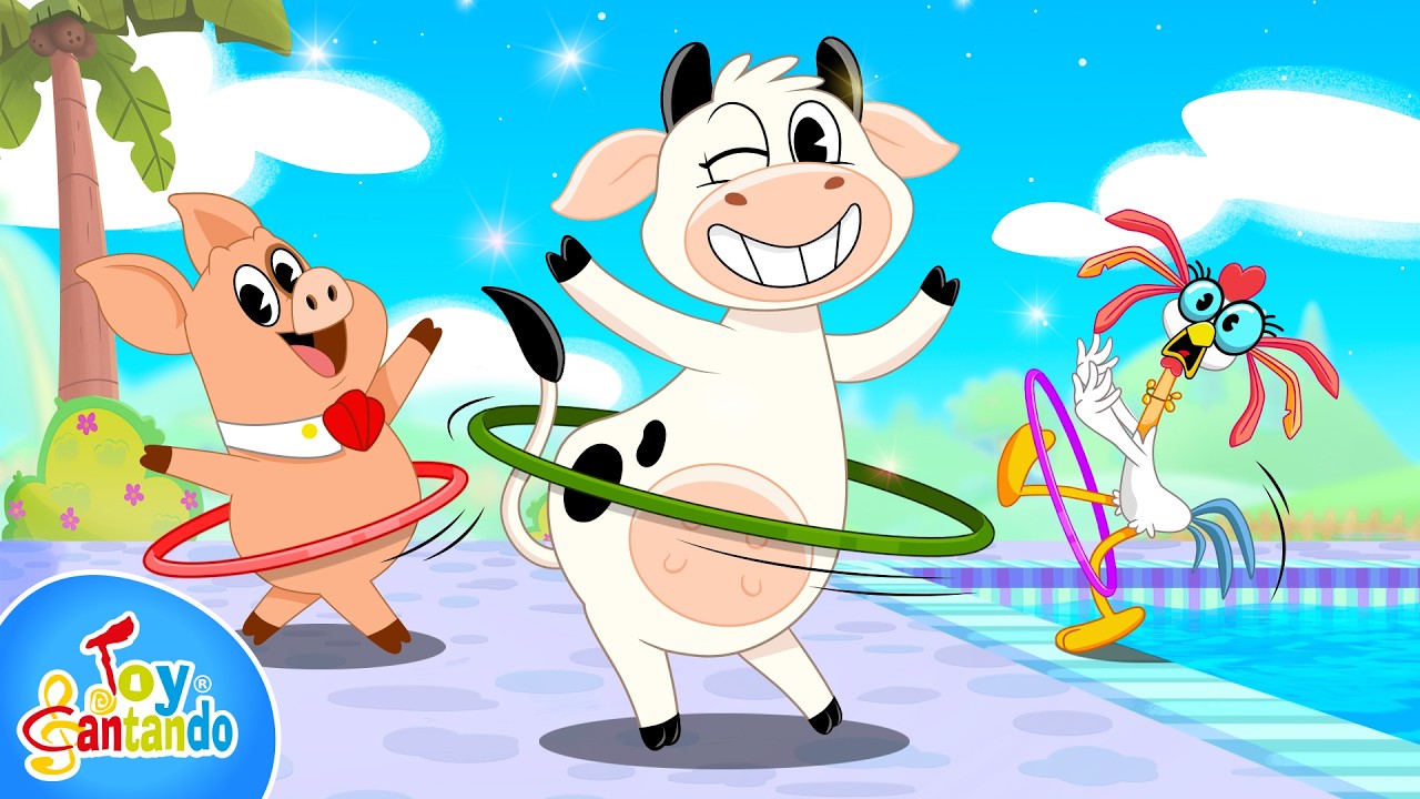 Baila con el Hula Hoop 🎵🐮 Música Infantil para mover el cuerpo con La Vaca Lola | Toy Cantando