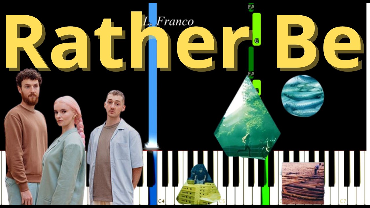 Rather Be Clean Bandit Easy Piano Tutorial
