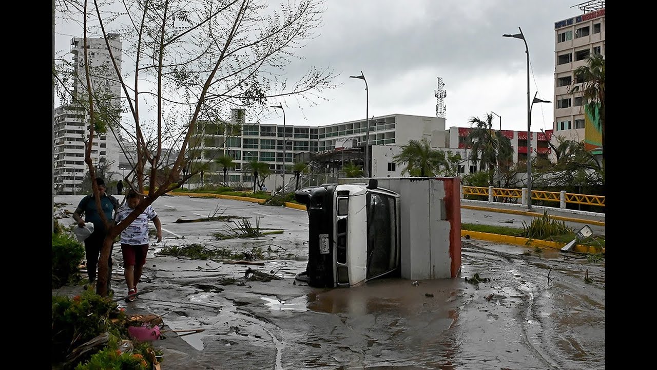 Deja Otis severas afectaciones en Acapulco Guerrero