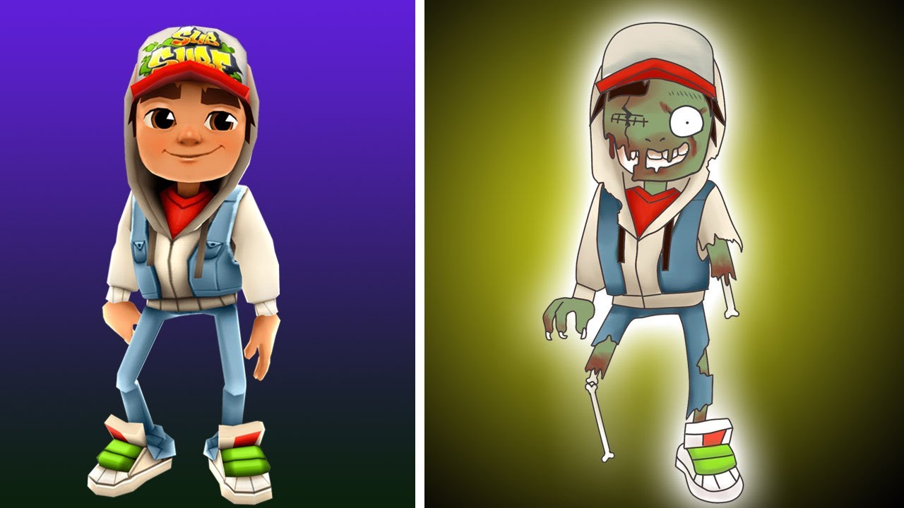 Subway Surfers Characters As ZOMBIE VERSION || Drawing Art Creation