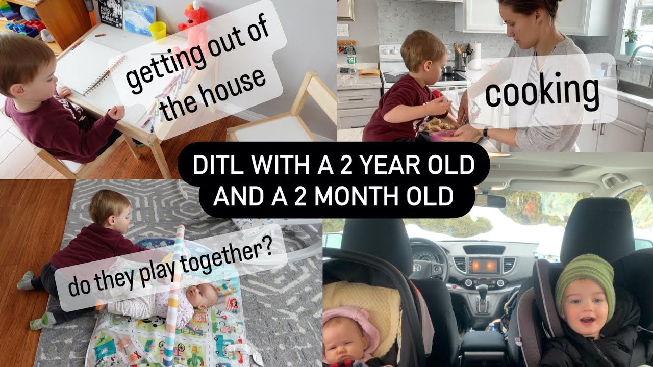 Day in the life with a toddler (25m) + newborn (2m) | Stay at home mom