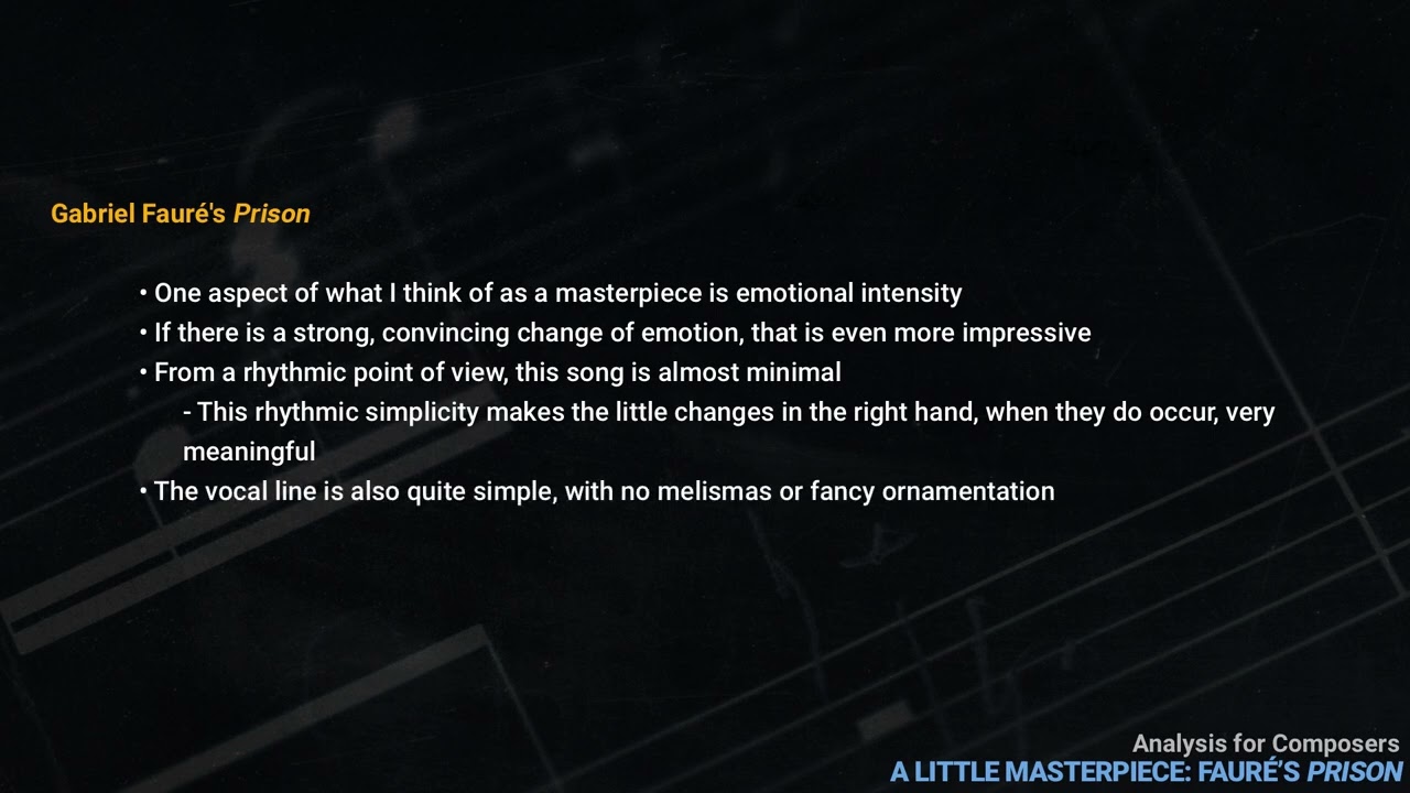 Analysis For Composers #38