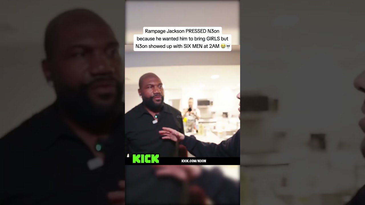 Rampage Jackson Was NOT Happy With N3on&rsquo;s Late Pull Up #n3on #rampagejackson #2am #awkward #reaction
