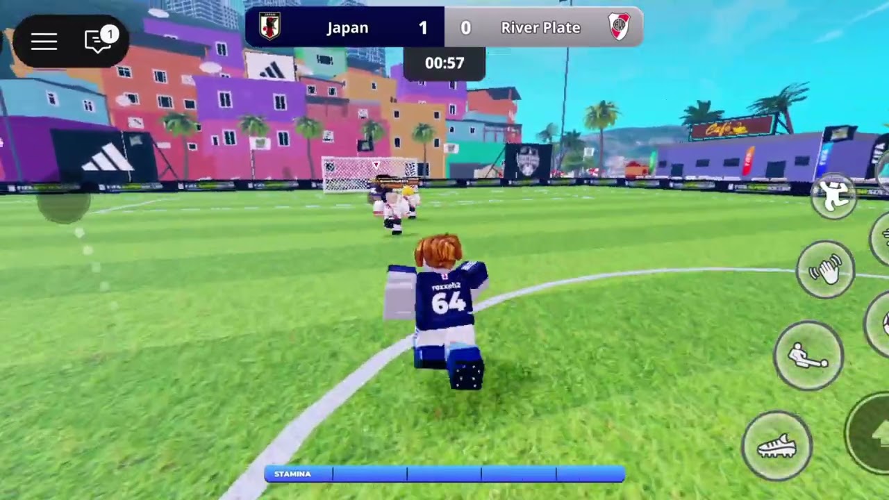 Playing First Time Soccer In Roblox 