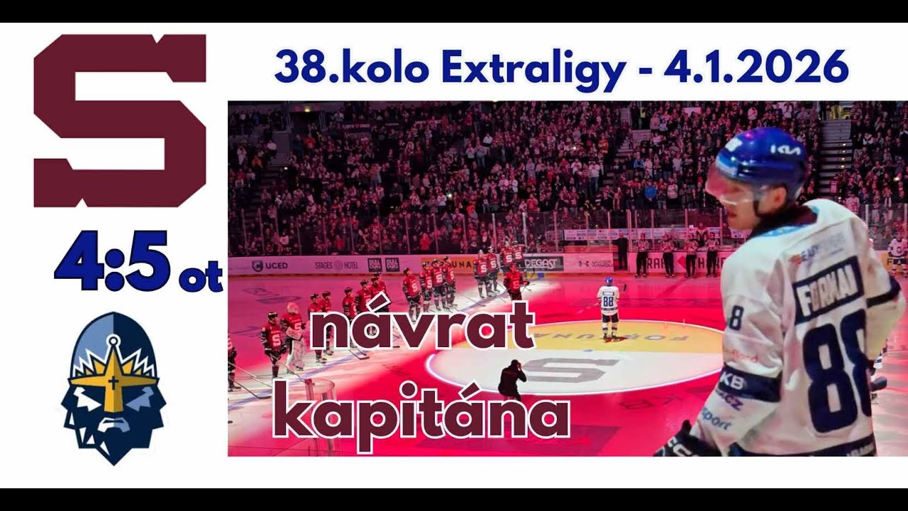 Návrat kapitána M. Formana | Sparta – Kladno 4:5 (OT) #sparta #kladno #hokej