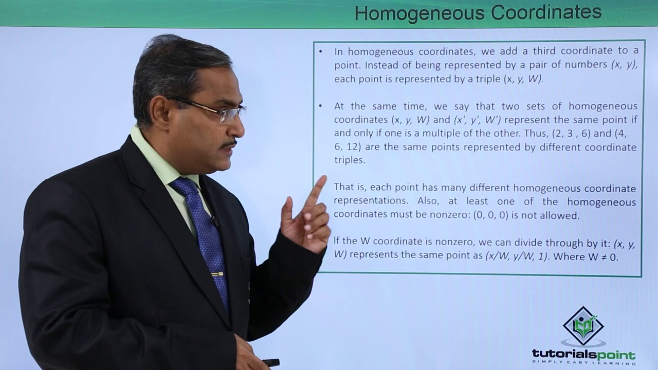 Homogeneous Coordinates for 2D Transformations
