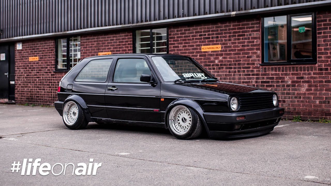 VW Mk2 Golf GTI on Air Suspension - 