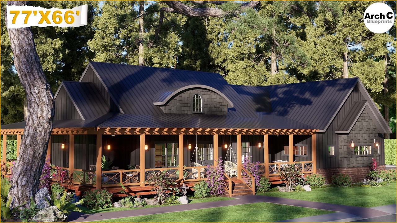 [Basement] Stunning Modern Farmhouse with Wraparound Porch | 3 Bed 3 Bath Dream Home