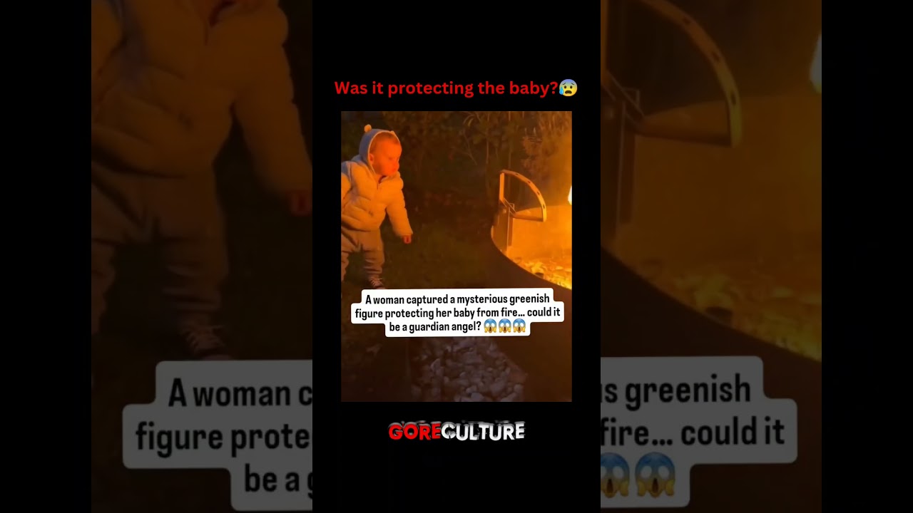 A baby reaches for fire&mdash;then something unseen pulls him back 😱 #shorts #paranormal #baby
