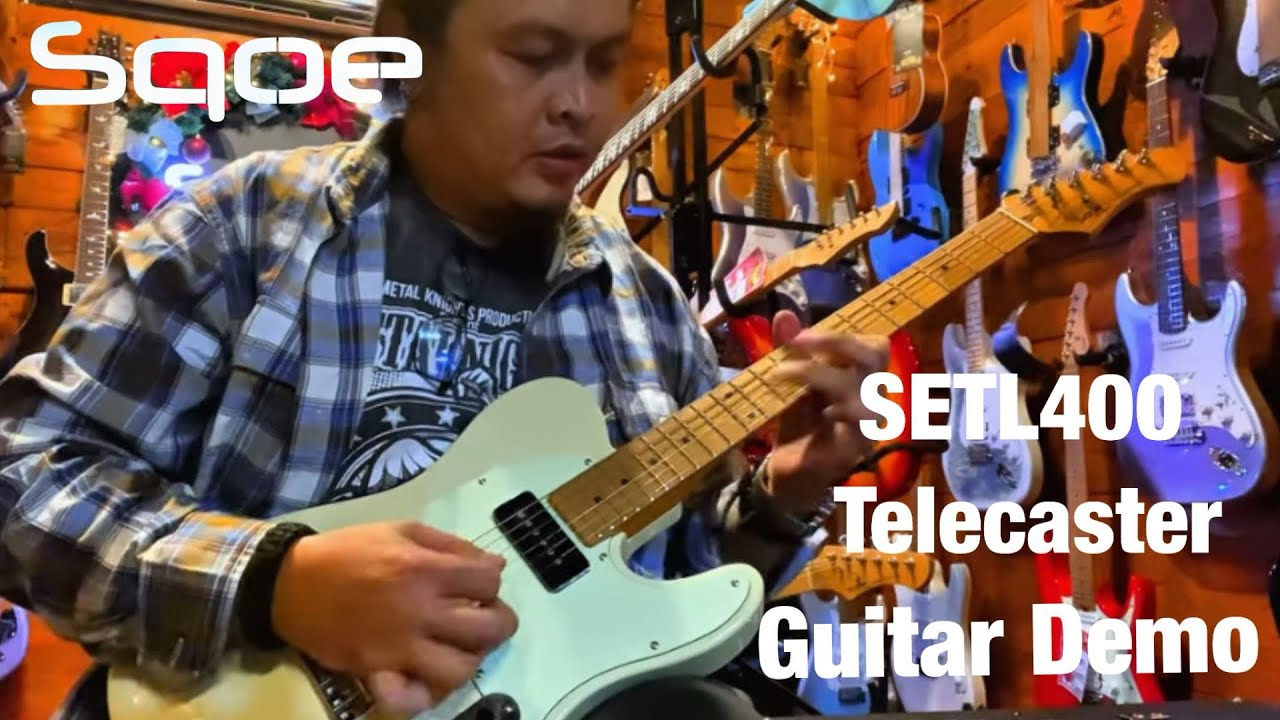 SQOE SETL400 Telecaster Guitar Demo