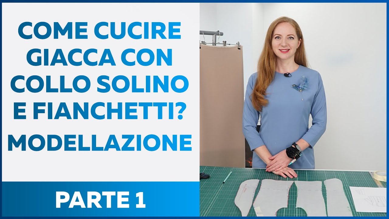 Giacca da donna classica con colletto alla coreana inserito nei fianchetti. Modellazione. Parte 1