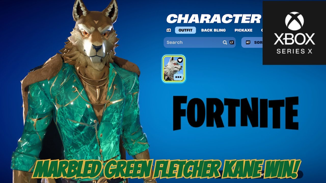 FORTNITE MARBLED GREEN FLETCHER KANE WIN! XBOX CHAPTER 6 SEASON 2