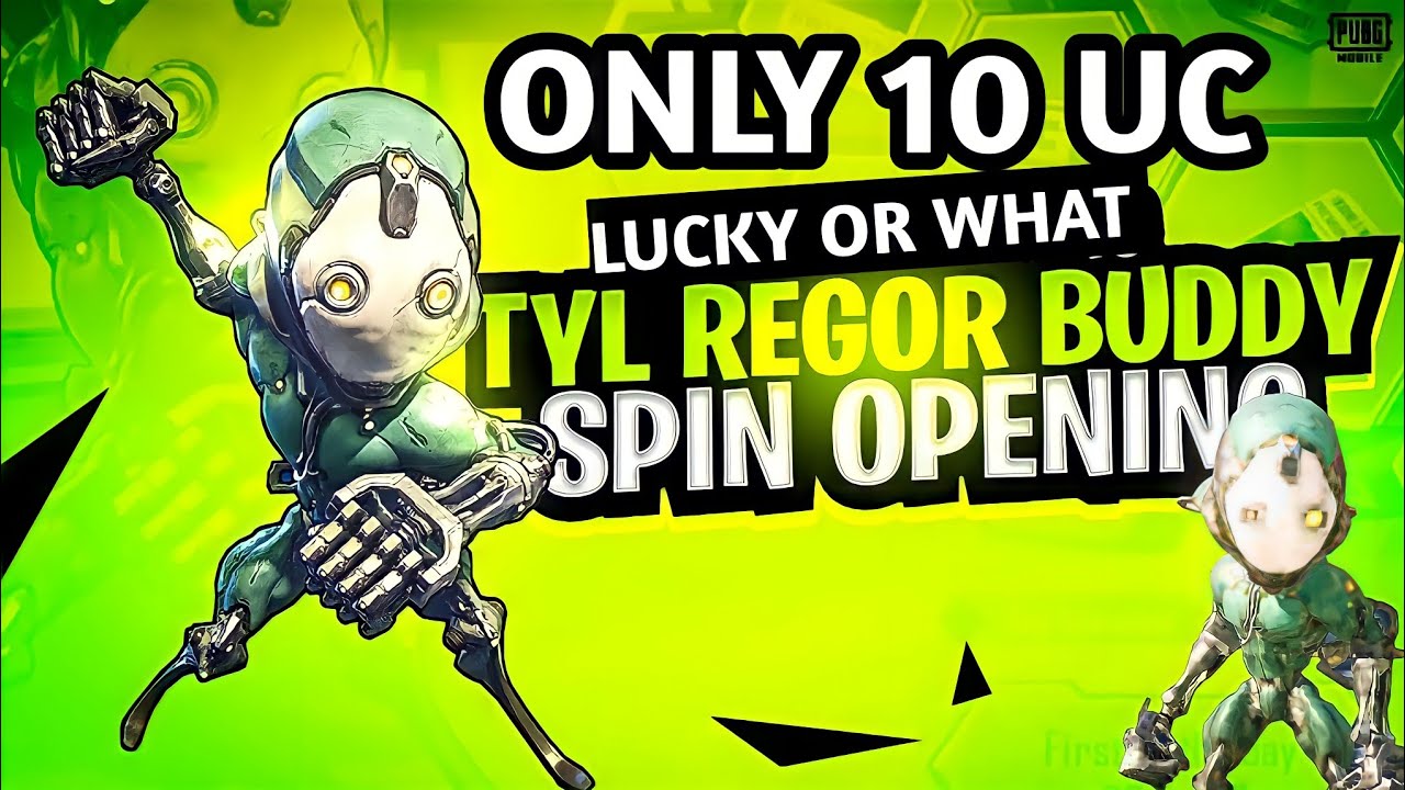 ONLY 10 UC = TYL REGOR 🤩 || Tyl Regor Spin Crate Opening Bgmi || New Companion Crate Opening