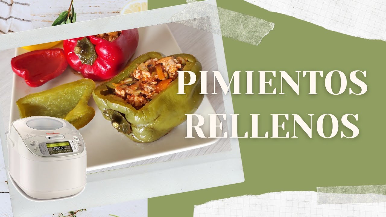 Pimientos *rellenos* de CARNE | - Receta ECONÓMICA y FÁCIL . Moulinex Maxichef Advanced