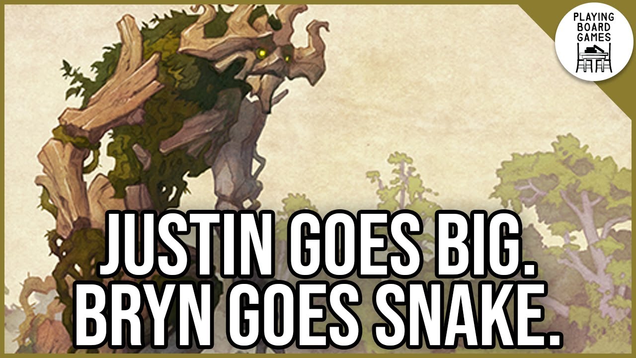 Justin goes big. Bryn goes snake. (SPIRIT ISLAND Board Game Gameplay)