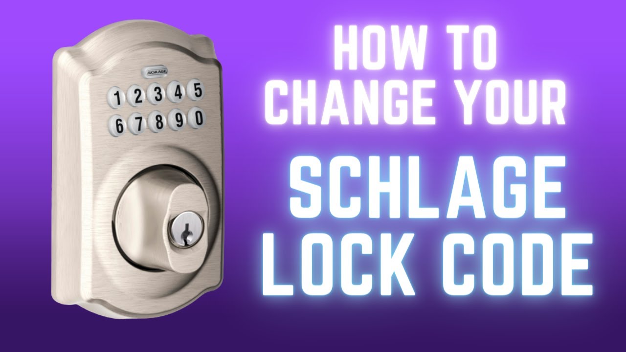 Как изменить код на замке Schlage