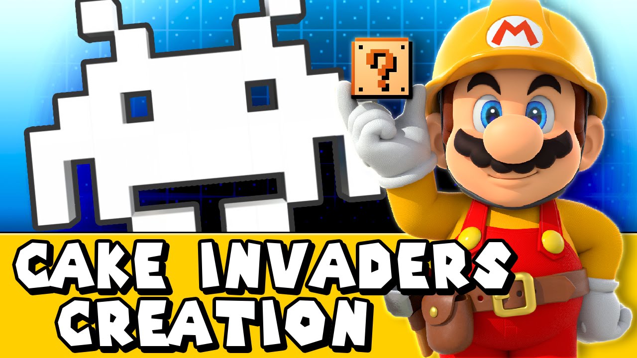 Super Mario Maker: Cake Invaders (Creation #2)
