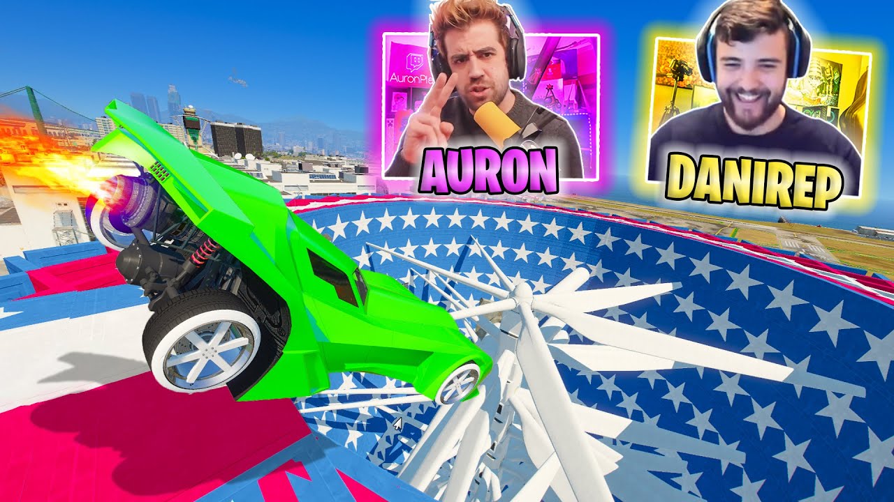 CARRERA BRUTAL! QUE RABIA!! CON AURONPLAY Y AMIGOS! - GTA V ONLINE