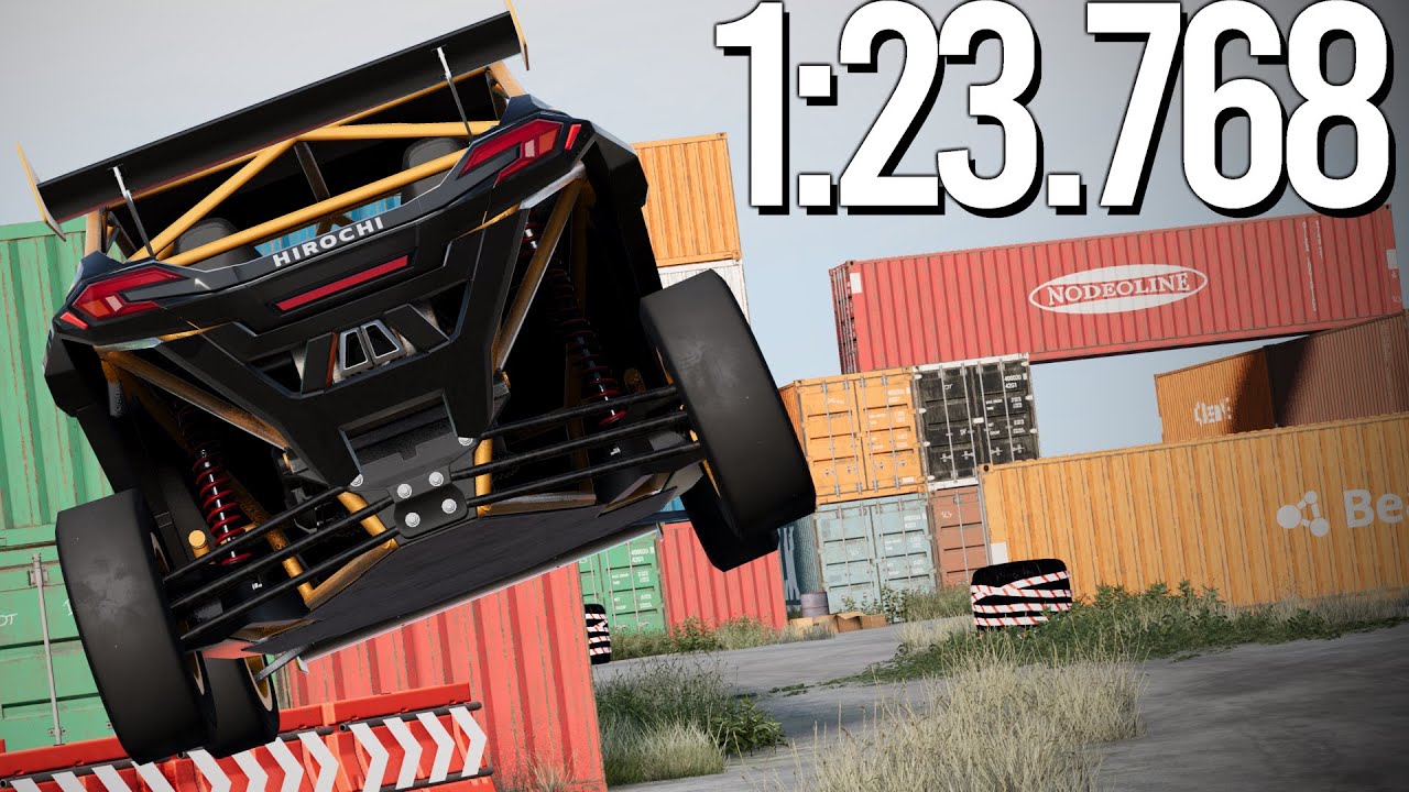 BeamNG 0.30 - Taking Back the World Record on Dockside Dart!