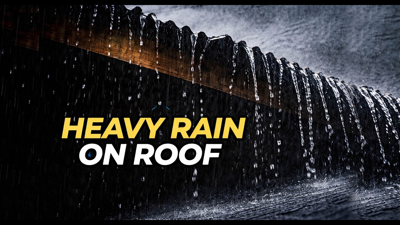 🔴 Heavy Rain and Thunder Sounds for Sleeping 💧| Pure Relaxation Sounds