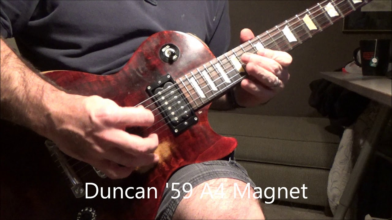 Duncan '59: Alnico 5 (stock) vs. Alnico 4 Magnets