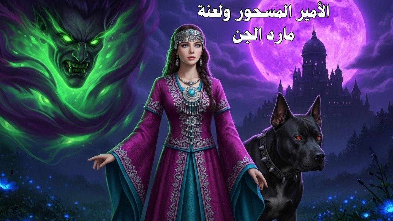 قصة اجمل  من الخيال الكلب الاسود خادم ملك الجن والبنت الجميلة