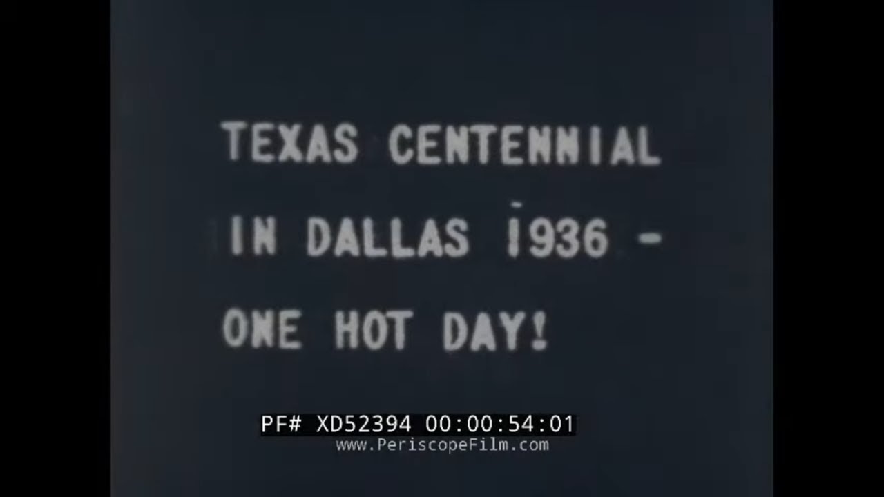 1936 HOME MOVIE  TEXAS CENTENNIAL EXPOSITION  DALLAS  SAM HOUSTON ZEPHYR  KIDD SPRING PARK XD52394
