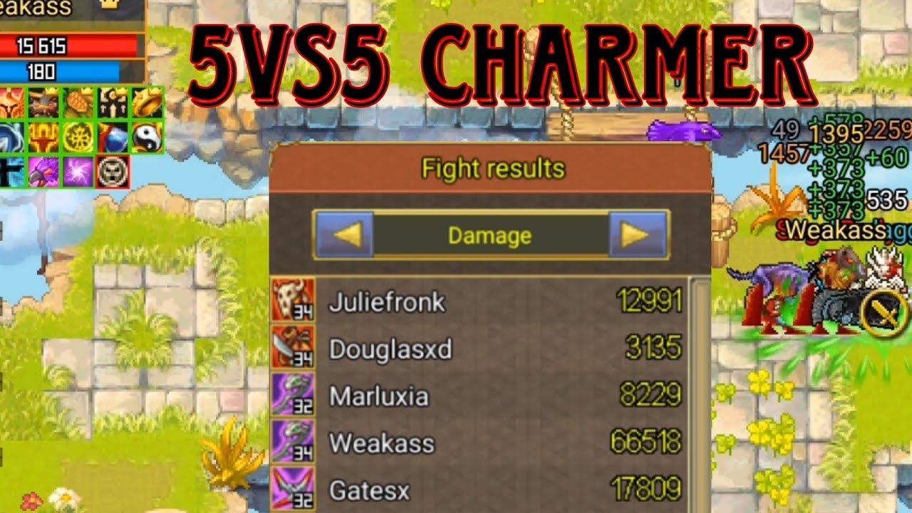 Warspear Online - Arena 5x5 vs Pro Elves - Charmer Physical Damage Build Good?