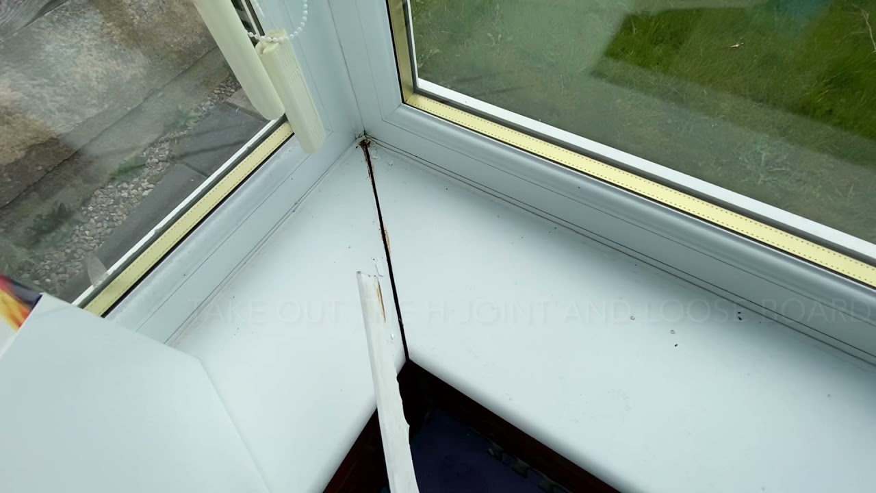 How to fix a loose window board in conservatory