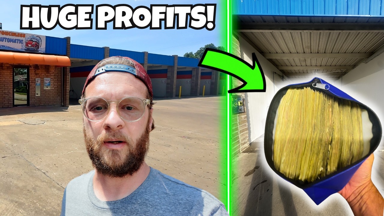 I Bought and Renovated this Self-Serve Car Wash , It's Made an Insane Amount of Money this Month!