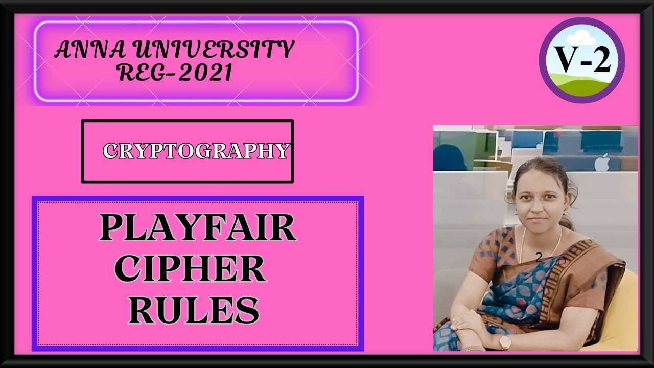 Playfair Cipher Rules (Anna University Question)|Playfair Cipher Problem in tamil|