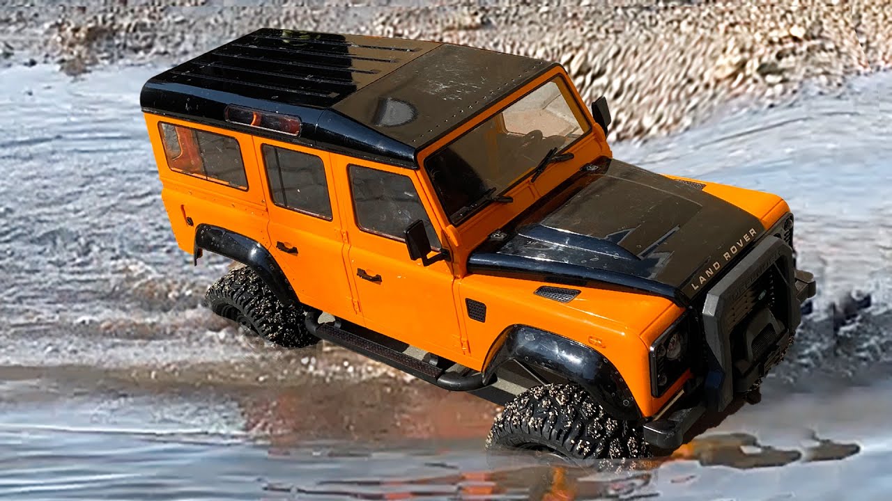Ride on New RC Power Jeep in the Water