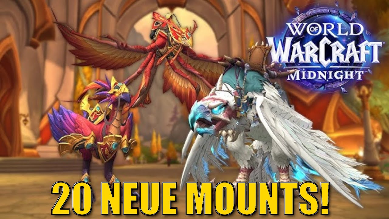20 NEUE MOUNTS! Sind das die COOLSTEN REITTIERE aus ganz WoW: Midnight?